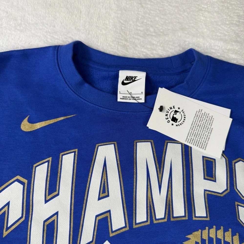 Nike Los Angeles Dodgers World Series 2025 Sweatshirt Mens Size Large NWT